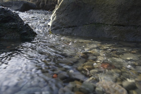 Stream running towards the sea