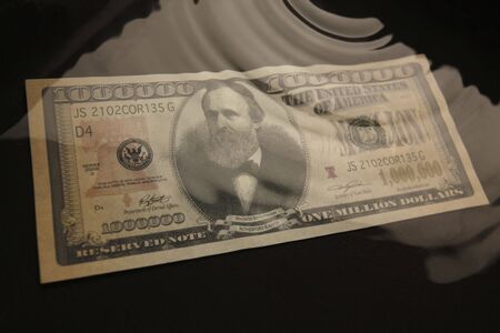 Money in Waterの写真素材