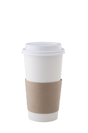 Coffee Cup on White Backgroundの写真素材