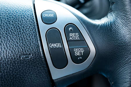 Close up of Details on a Modern Automobileの写真素材