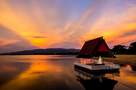 sunset in Chanthaburiの写真素材