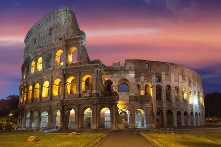 Sunrise on the Coliseumの写真素材