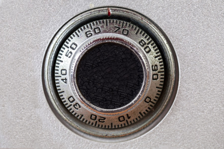 combination lock on the safeの写真素材