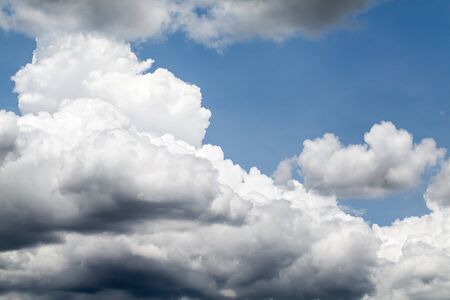 Clouds with blue skyの写真素材