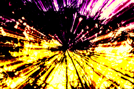 Creative abstract artistic background reminding of a burst full of dynamics and colour