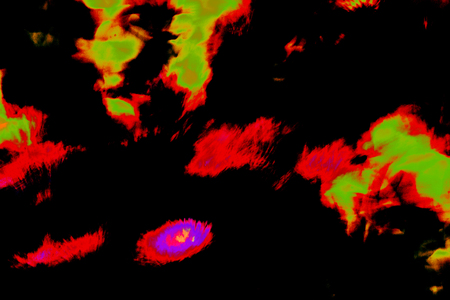 Abstract psychedelic picture part of photo series that can be used as a background separately or as a part of the group of photos for making a great variety of options to create gif animations or short videosの写真素材