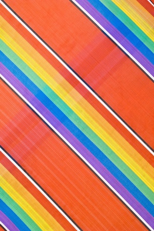 Colorful texture of beach bench in Thailandの写真素材