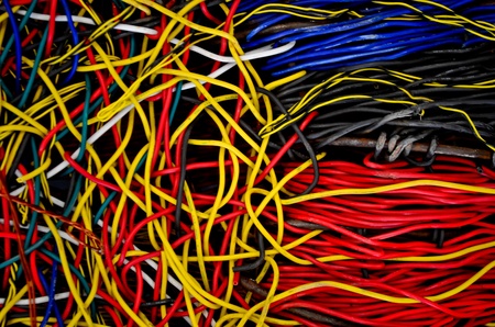 Colourful wire textureのeditorial素材