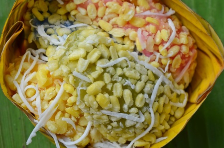 Colorful Thai traditional dessertの写真素材