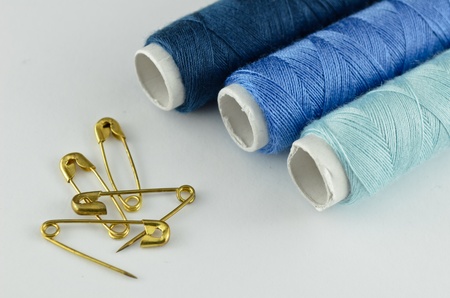Blue sewing kit