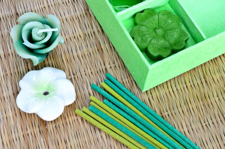 Set of aroma in spa for relax