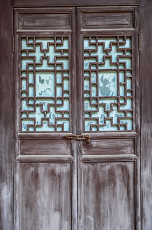 Old wooden doorの写真素材