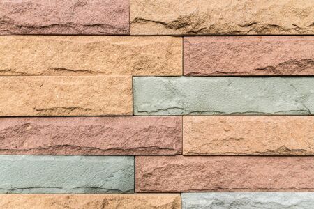 Close up of brick wall texture photoの写真素材