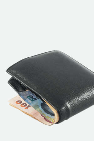 wallet on white background