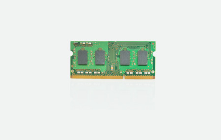 RAM Computer memory module on white background