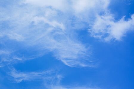 clouds in the blue sky