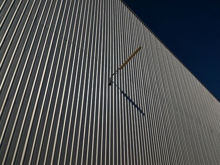 White metal wall  for backgroundの写真素材