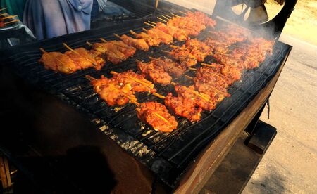 Chicken grill on stove