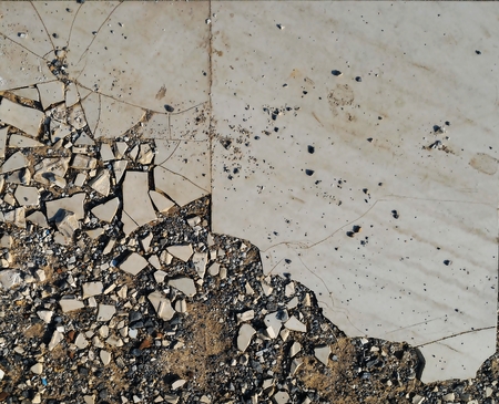 old broken tiles for backgroundの写真素材