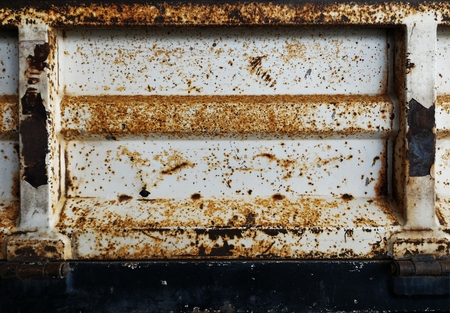 detail rusty metal texture on old truck for backgroundの写真素材