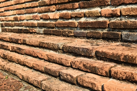 Detail dirty brown old wall for backgroundの写真素材