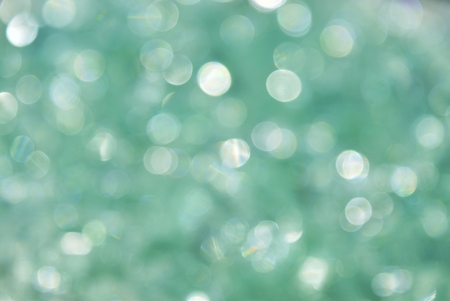 bokeh circle green light for backgroundの写真素材