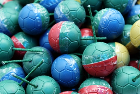 colorful mini bomb ball for backgroundの写真素材