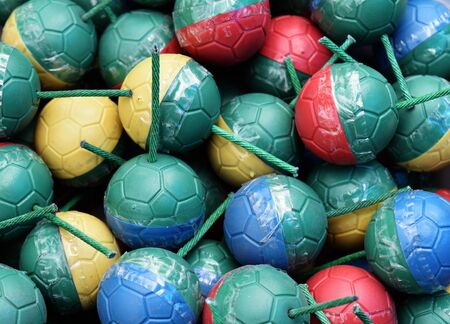colorful mini bomb ball for backgroundの写真素材
