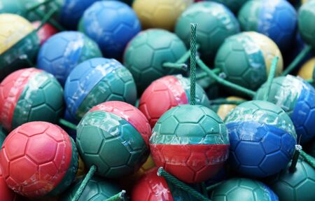 colorful mini bomb ball for backgroundの写真素材