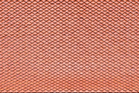 detail brown ceramic tile roof  texture for backgroundの写真素材