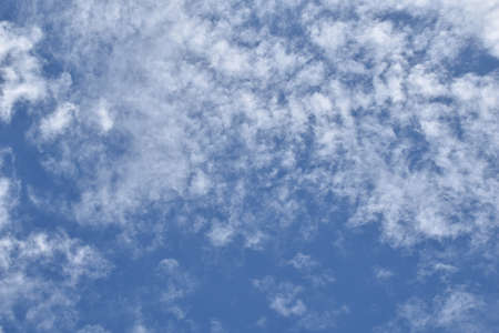 white cloudy on blue sky for backgroundの写真素材