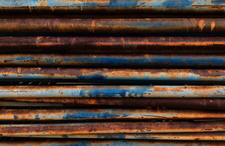 rusty equipment of scaffold for backgroundの写真素材