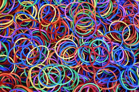 colorful rubber for colorful backgroundの写真素材