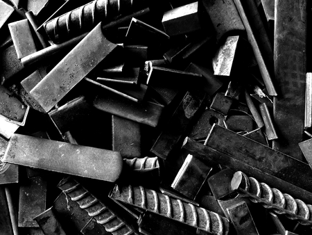 old steel for background in black and white photographyの写真素材