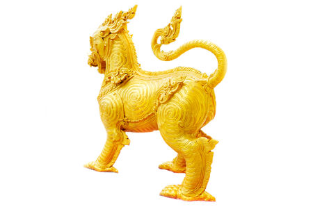 The Lion King is a symbol in the entrance.の写真素材