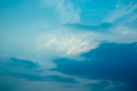 blue sky with cloudの写真素材