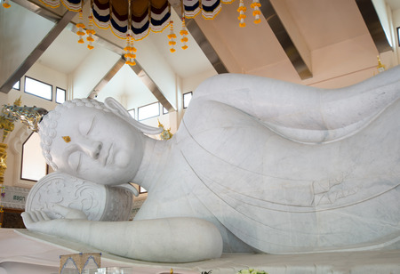 white Buddha statue.の写真素材