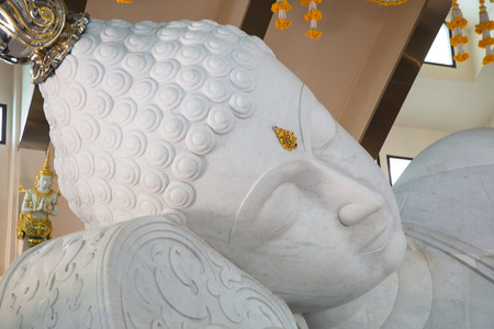 white Buddha statue.の写真素材