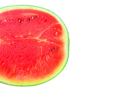 Closeup of fresh slices of red watermelonの写真素材