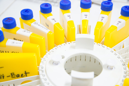 Chemical test tubesの写真素材