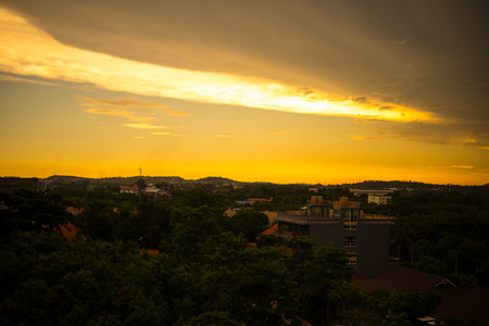 Beautiful Cityscape Sunset.の写真素材