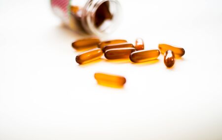 pills in a bottleの写真素材