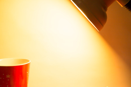 still life with red cupの写真素材