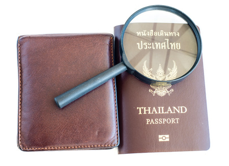 Magnify i npassport conceptの写真素材