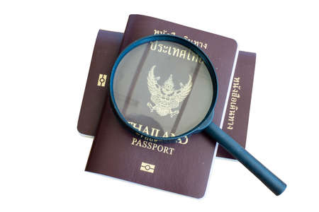 Magnify i npassport conceptの写真素材