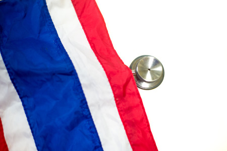 stethoscope in concept Thai fag.
