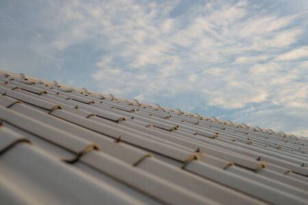 clouds in the blue skyの写真素材