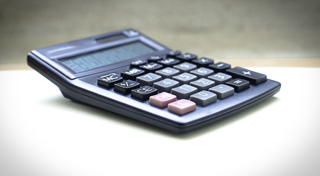 Calculator in business conceptの写真素材