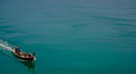 boat on the seaの写真素材