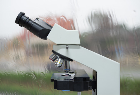 microscope on isolate background